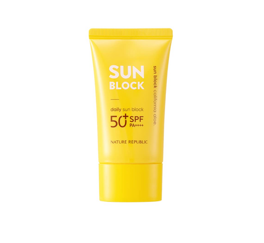 Cremă protecție solară Sun Block California Aloe SPF 50+ PA++++, NATURE REPUBLIC, 57 ml