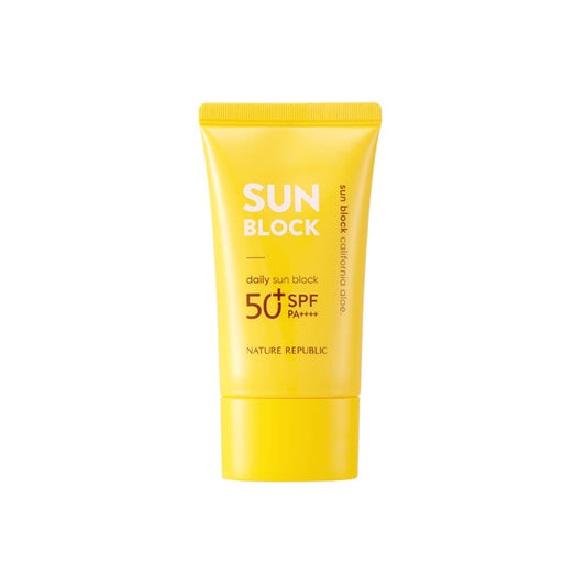 Cremă protecție solară Sun Block California Aloe SPF 50+ PA++++, NATURE REPUBLIC, 57 ml