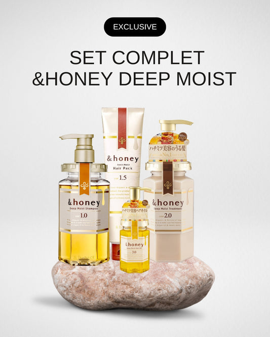 Set Complet &honey Deep Moist, 4 produse - Hidratare Intensivă pentru Păr Uscat și Deteriorat