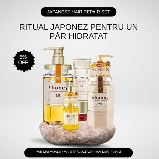 Set Complet &honey Deep Moist, 4 produse - Hidratare Intensivă pentru Păr Uscat și Deteriorat