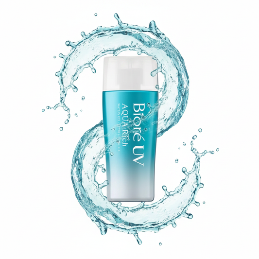 Bioré UV Aqua Rich Watery Gel SPF50+ – solar japonez super rezistent la apă, 80 minute fără reaplicare