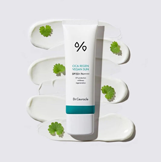 Cremă cu protecție solară Cica Regen Vegan Sun SPF50+ PA++++, Dr. Ceuracle, 50 ml