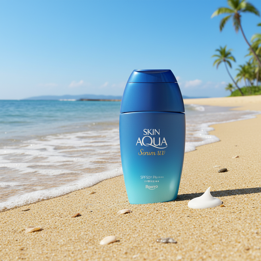 Skin Aqua Hyaluronic Serum UV SPF50+ PA++++ 70g – Gel Solar Japonez cu Acid Hialuronic