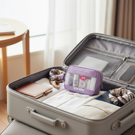 Curél Aging Care Mini Set de călătorie – pungă cu fermoar, loțiune și cremă japoneză pentru ten sensibil
