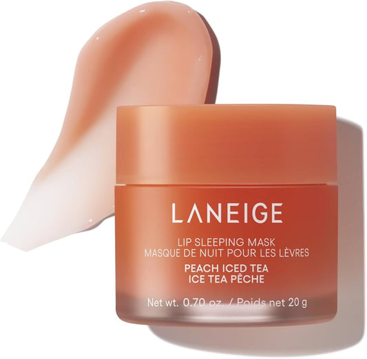 Mască de buze, Lip Sleeping Mask Peach Iced Tea, LANEIGE, 20g