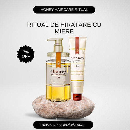 Set Honey Hair Care Ritual: &honey Hair Mask + &honey Deep Moist Șampon