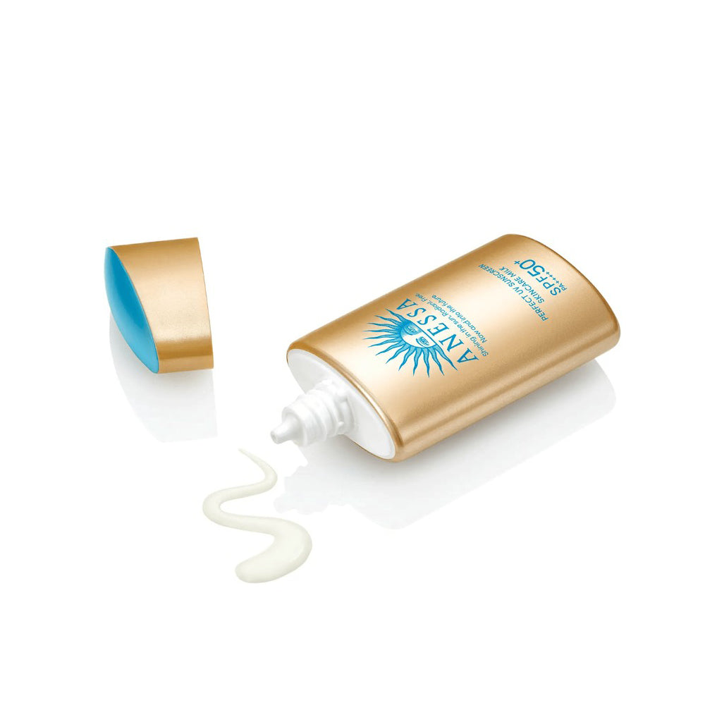ANESSA Perfect UV Sunscreen Skincare 2本 Set Cremă Solară Anessa Perfect UV SPF50+ 60ml+2x6ml – BeautyKO
